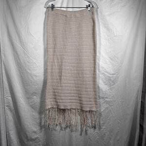 Y2K Freshman 1996 Knit Maxi Skirt Size XL Boho Cottage Twee Coquette